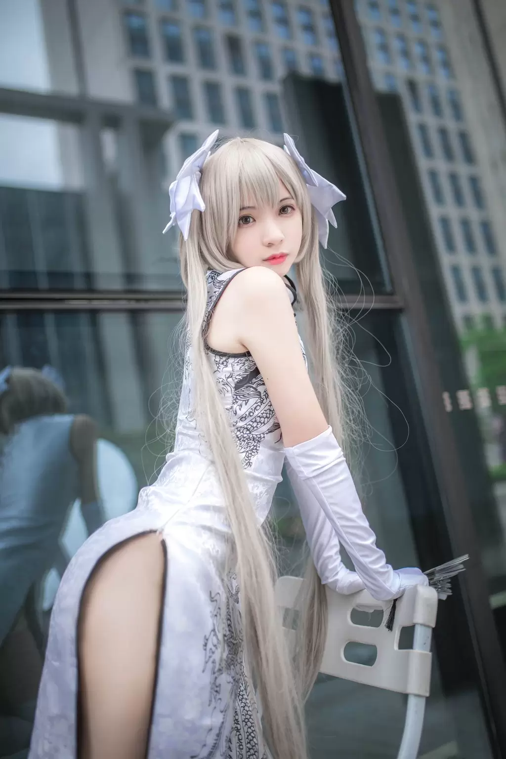 网紅Coser@疯猫ss -穹妹 写真模特精选套图-丽图阁