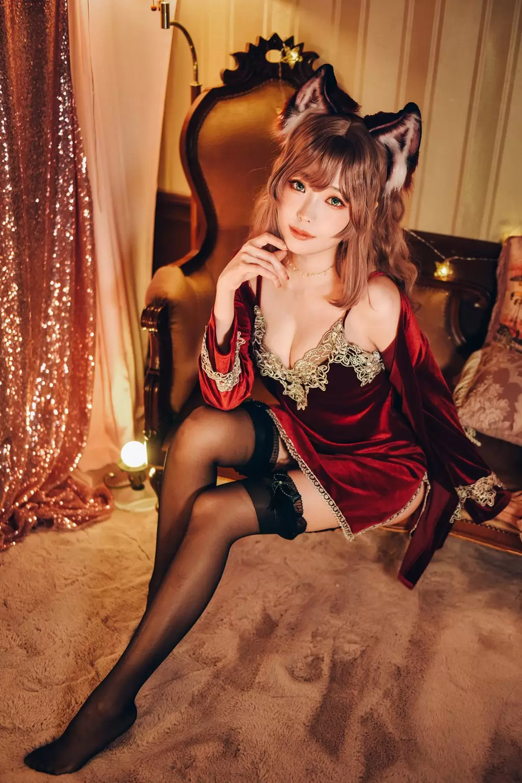 台湾Coser@ElyEE子 Sleepy Velvet 性感美女图片-丽图阁