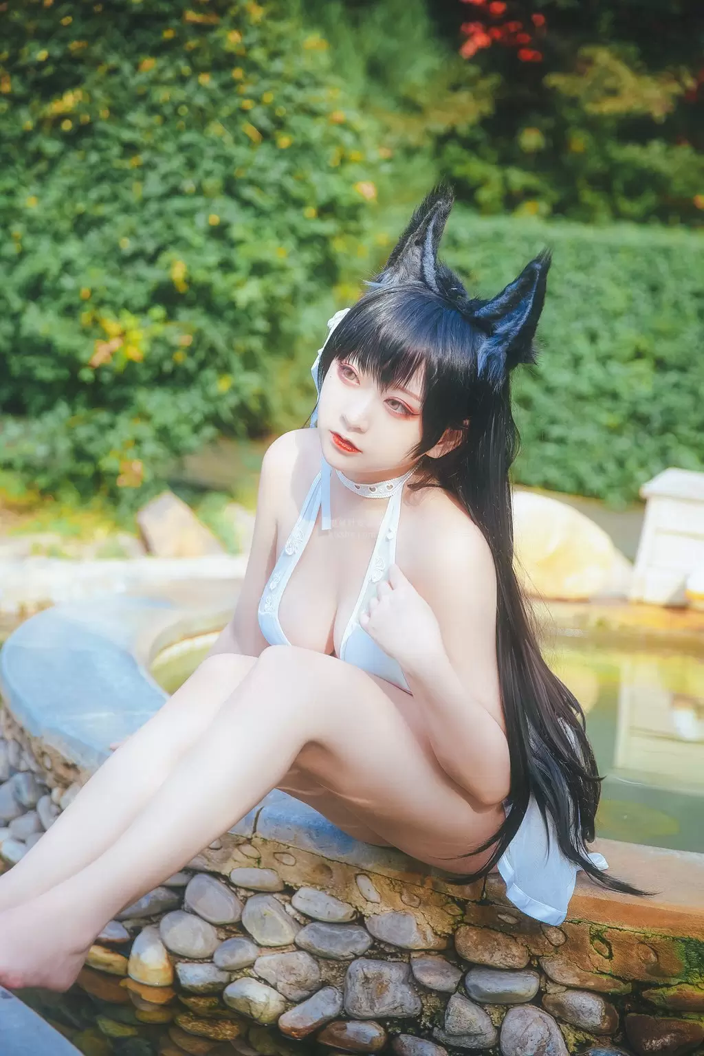 微博人气Coser@-桃夭葵- 犬泳衣 高清美女图片摄影-丽图阁