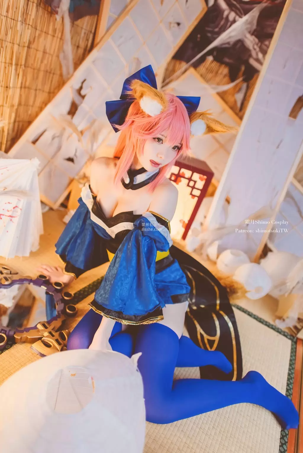 人气Coser@霜月shimo 玉藻前 美女写真素材-丽图阁