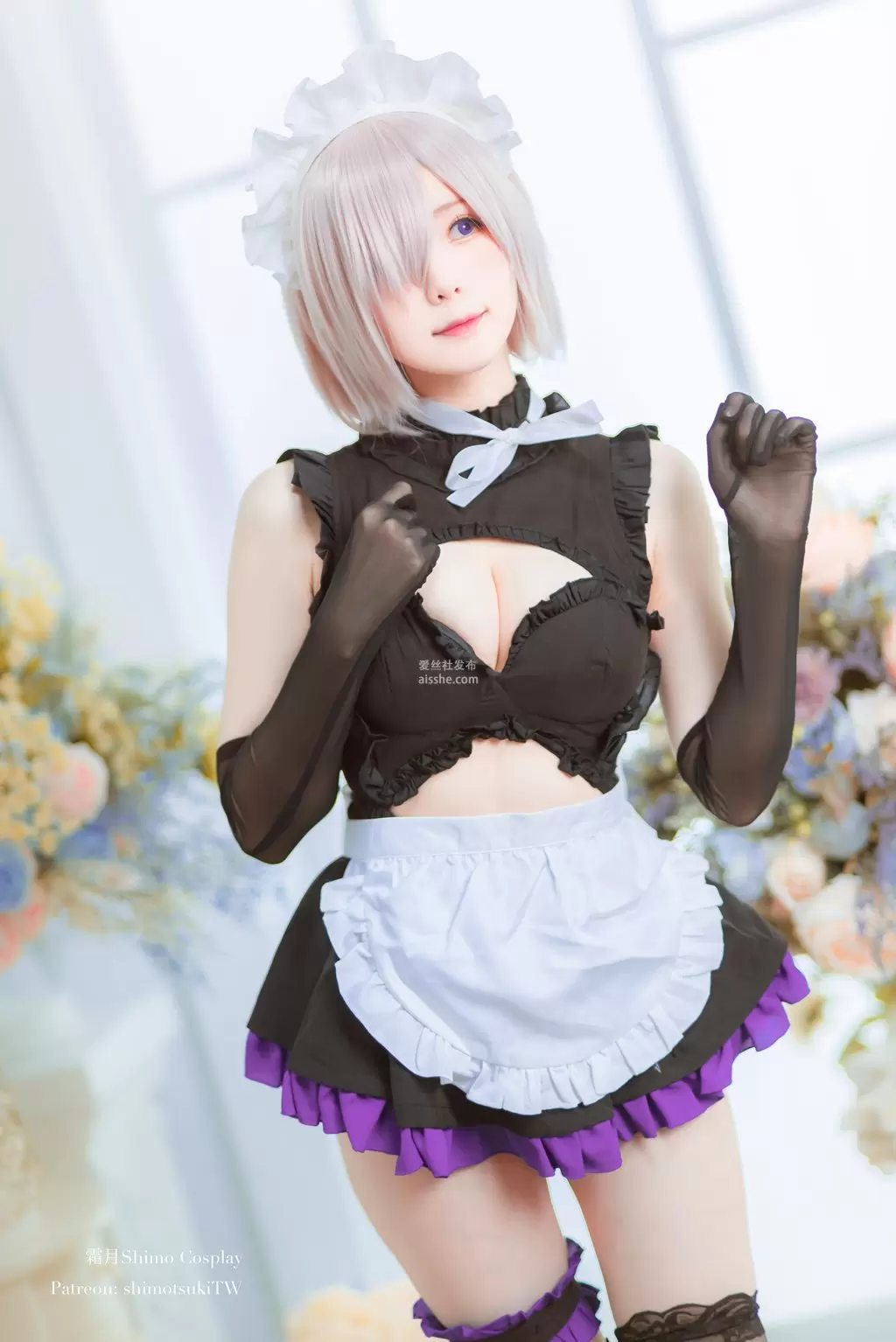 人气Coser@霜月shimo 马修女仆 美女写真素材-丽图阁