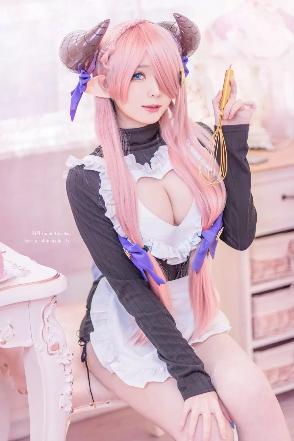 人气Coser@霜月shimo 娜露梅亚-情人节 美女模特迷人写真照-丽图阁