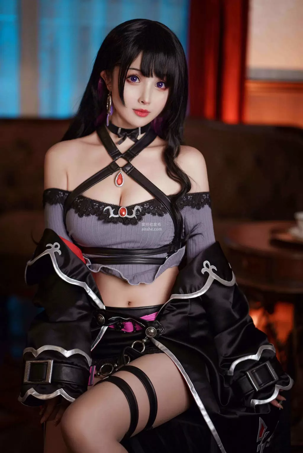 知名动漫Coser@rioko凉凉子 恋乃夜舞 清纯美女图片高清图集-丽图阁