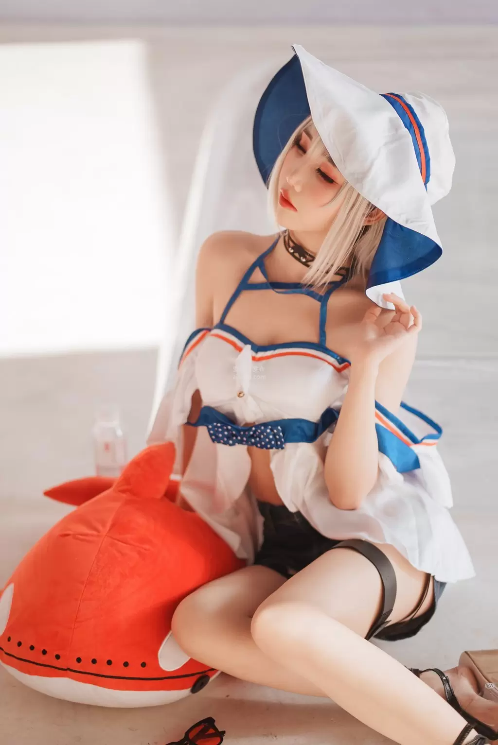 人气动漫Coser@面饼仙儿斯卡蒂泳装 堪称唯美人像写真-丽图阁