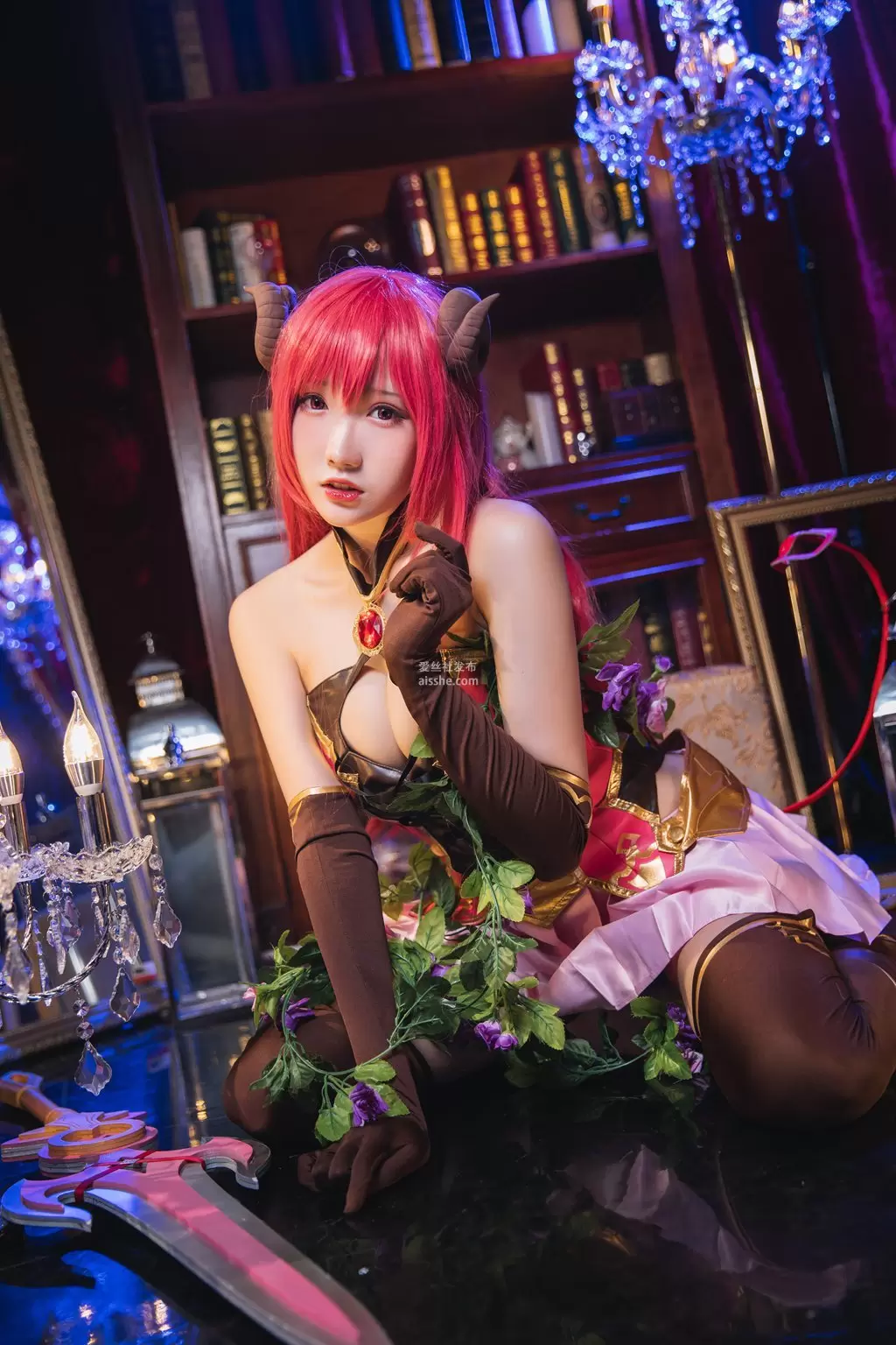 动漫Coser@瓜希酱 公主连结 支仓伊绪 性感写真素材-丽图阁