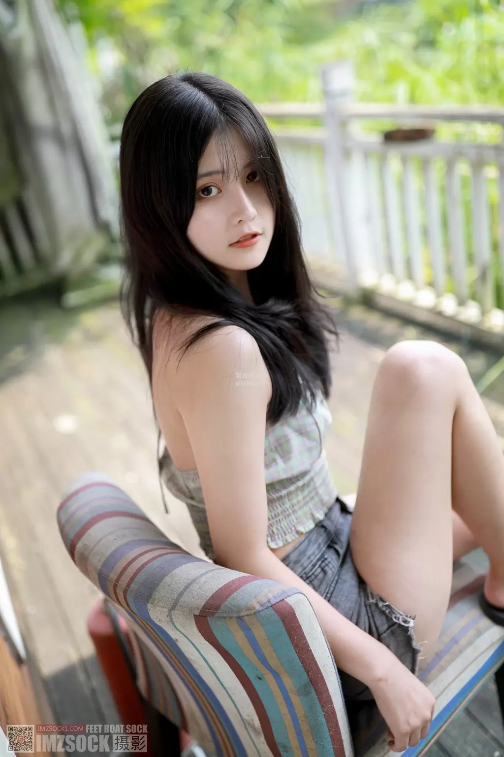 MZSOCK 众筹一季 NO.006 美琳 优雅休闲美女自信阳光可爱唯美写真-丽图阁