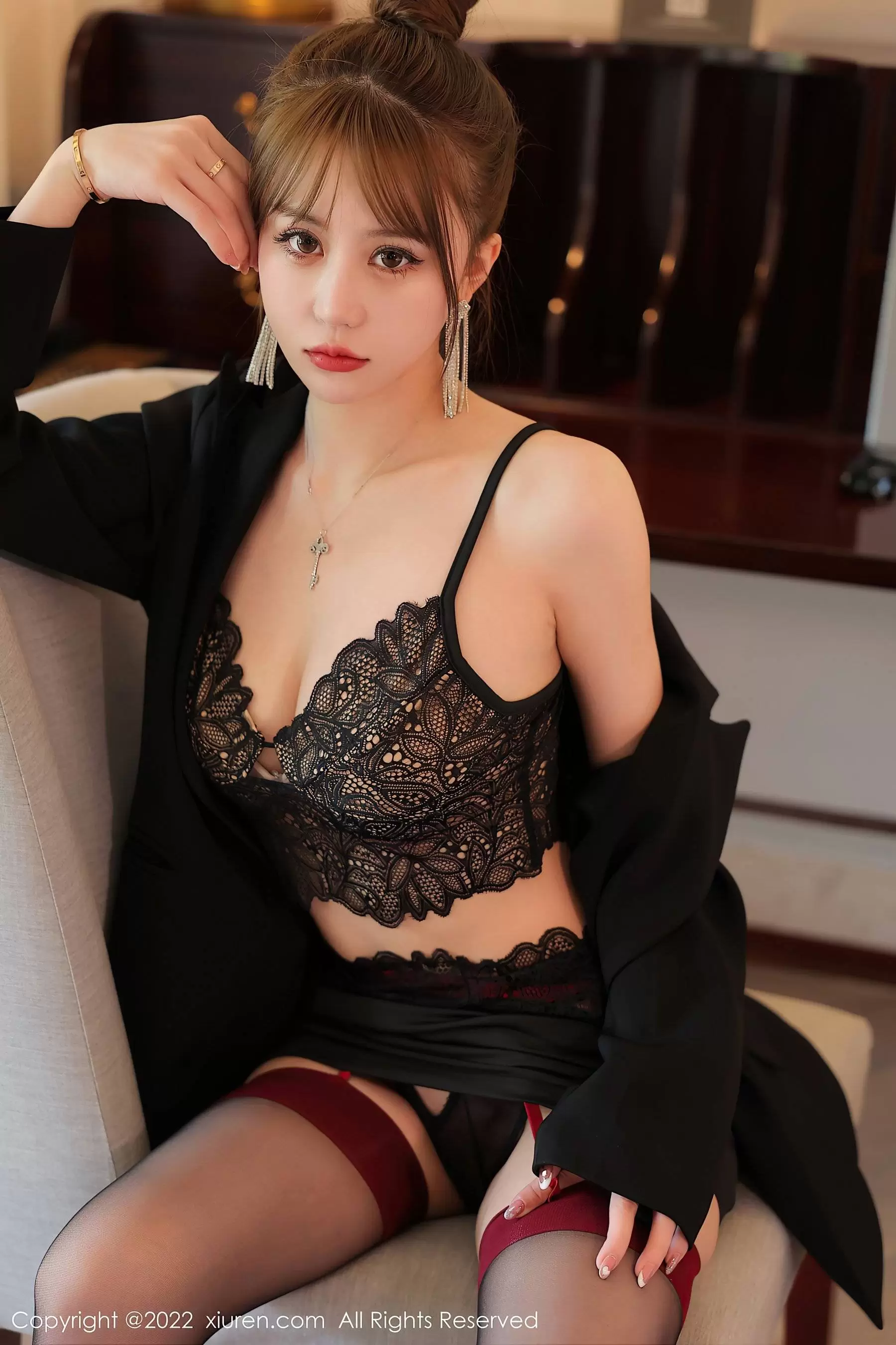 No.5822 tina_甜仔 制服丝袜美女套图-丽图阁