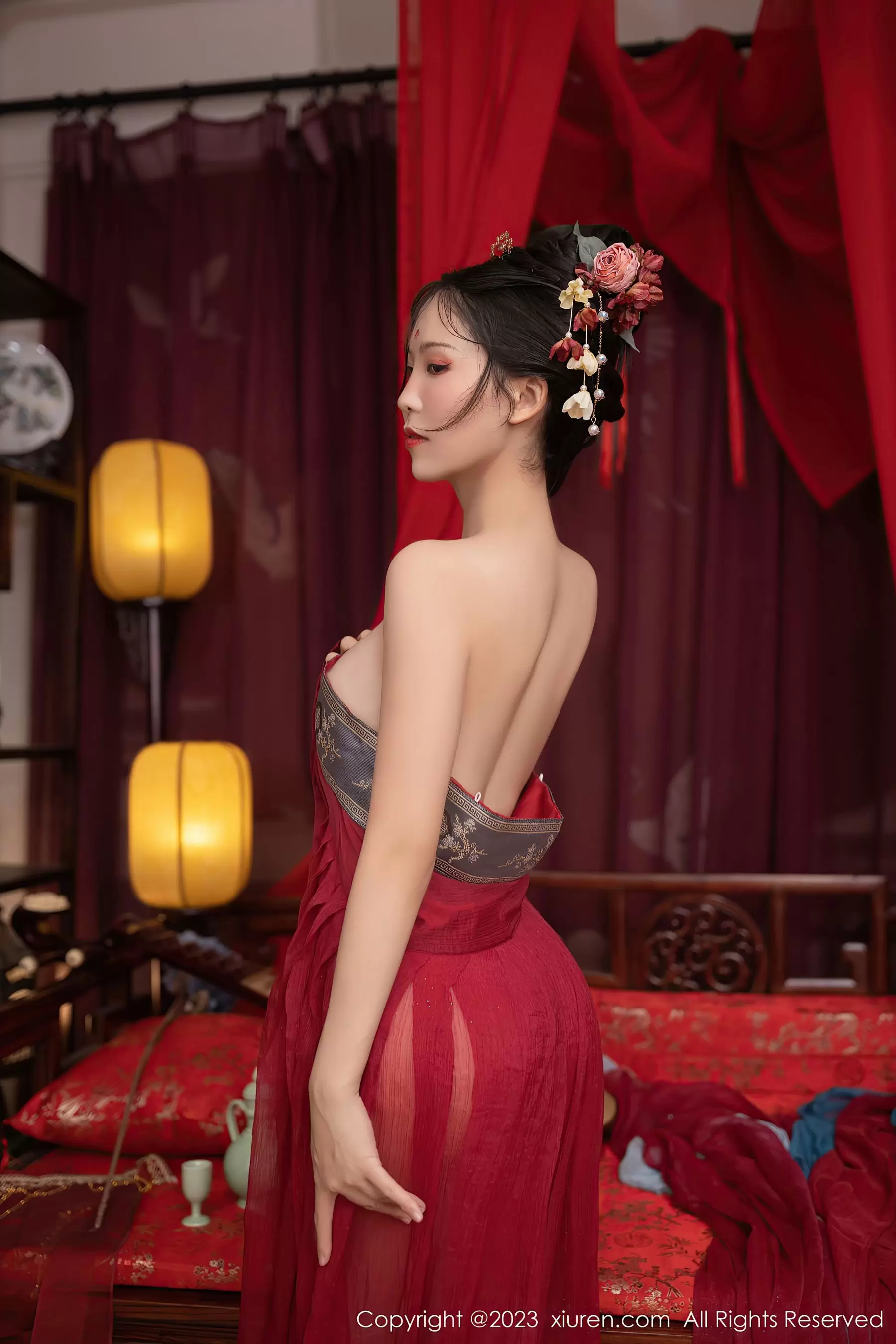 No.6154 利世 古装美腿 超高清美女写真组图-丽图阁