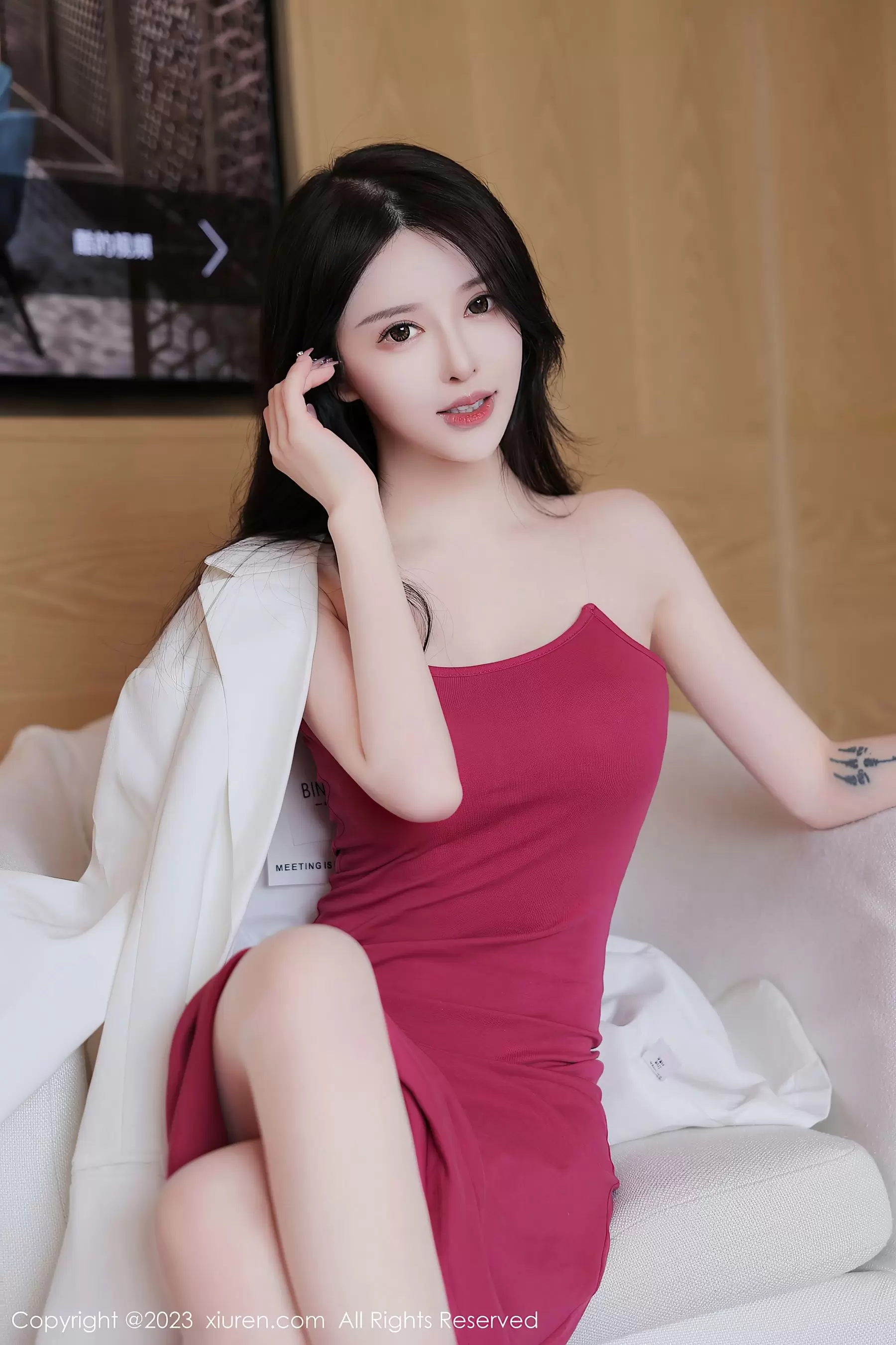 No.6778 玉兔miki 吊带裙美腿 美女写真套图素材照片-丽图阁