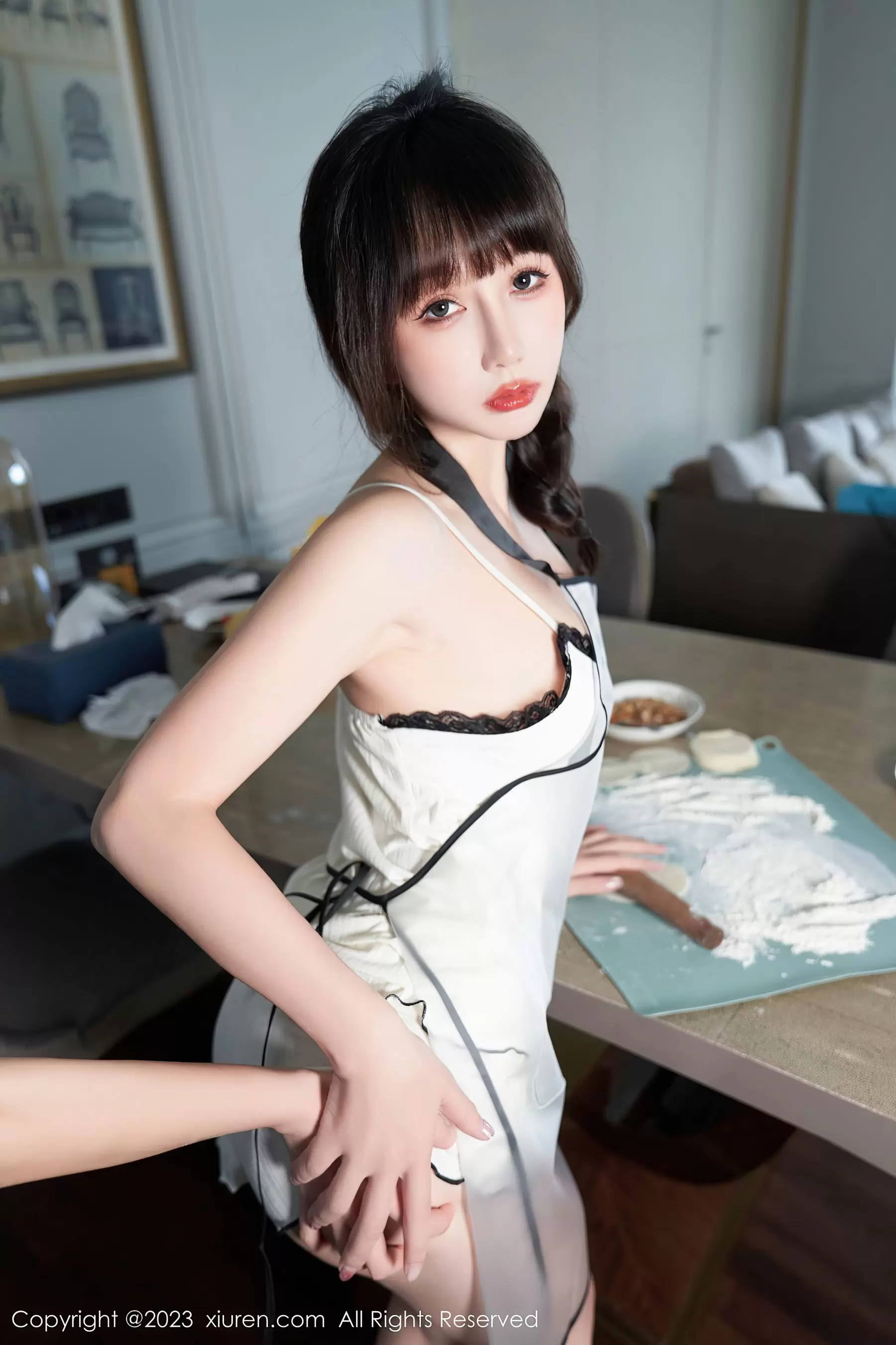 No.6975 波巧酱 美腿妩媚 美女写真照片素材-丽图阁