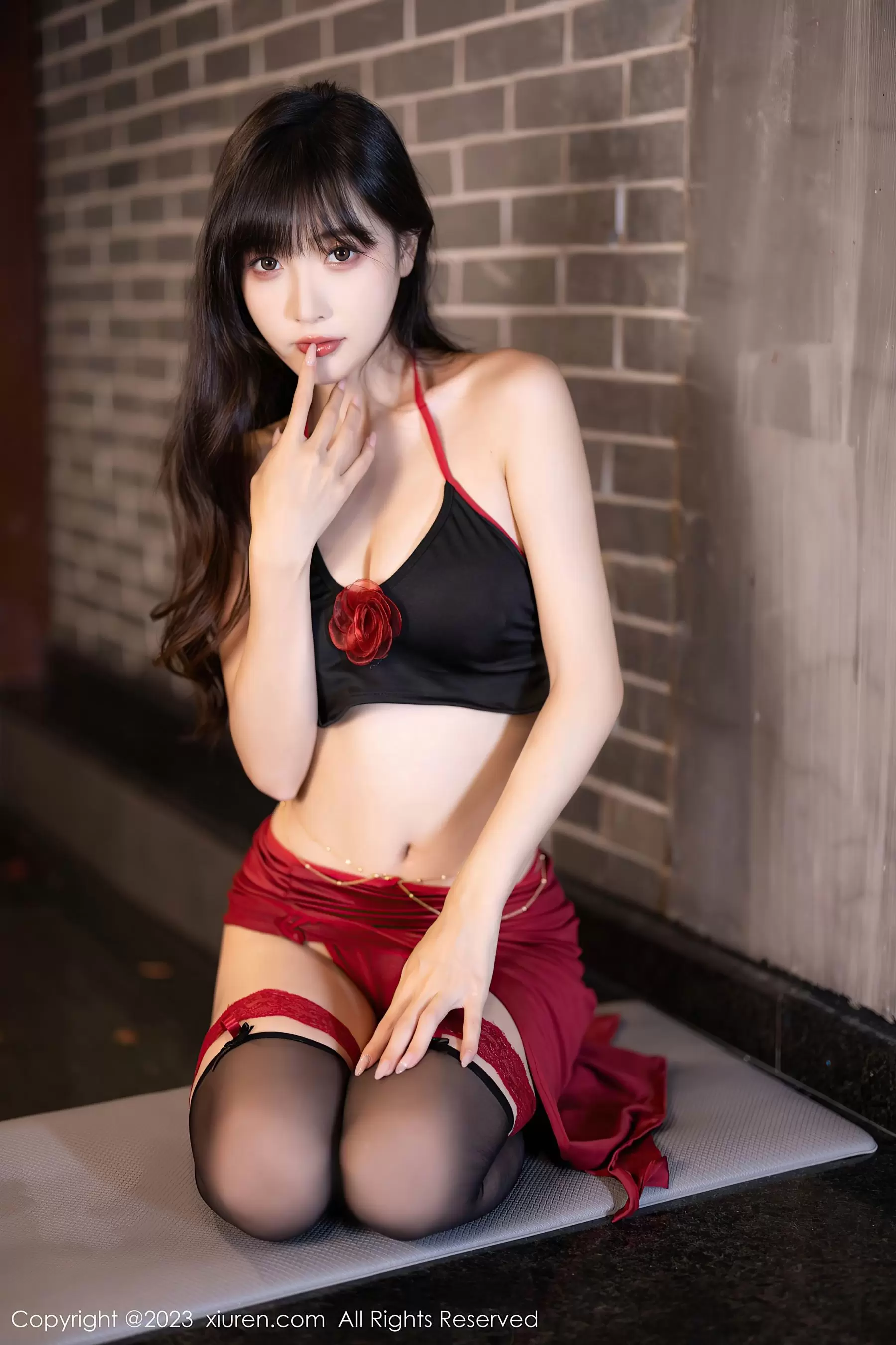 No.7529 林星阑 黑丝美腿 美女写真套图素材照片-丽图阁