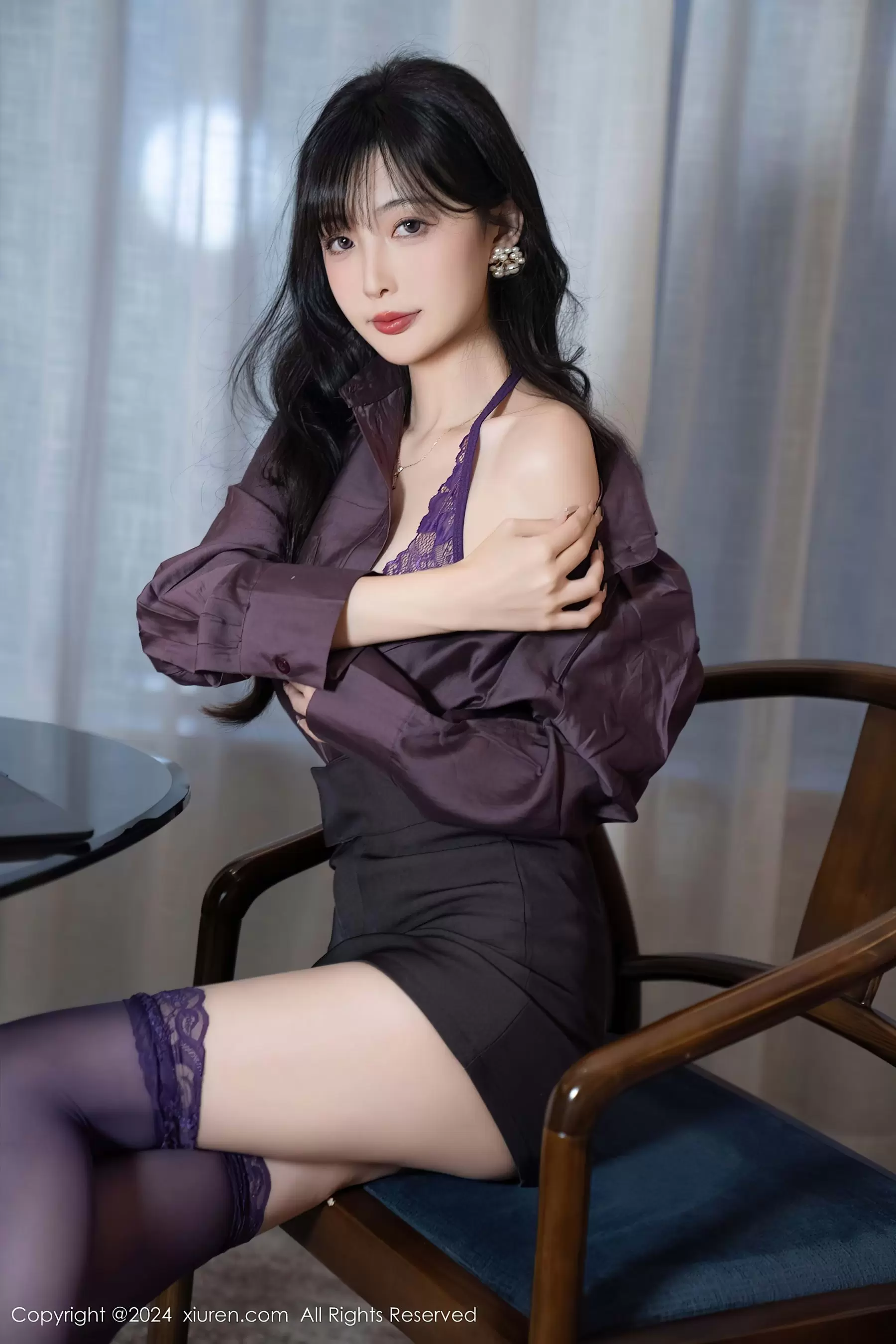 No.9428 林星阑 丝袜美腿 写真美女高清壁纸-丽图阁